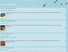 Tablet Screenshot of animoequipo.blogspot.com