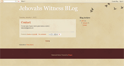 Desktop Screenshot of jehovahswitnessblog.blogspot.com