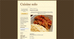 Desktop Screenshot of cuisinesolo.blogspot.com