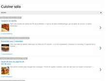 Tablet Screenshot of cuisinesolo.blogspot.com