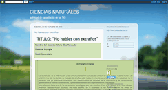 Desktop Screenshot of elisa-cienciasnaturales.blogspot.com