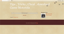 Desktop Screenshot of motorola-games.blogspot.com