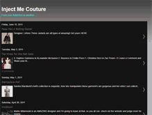 Tablet Screenshot of injectmecouture.blogspot.com