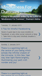 Mobile Screenshot of mindfulnessfordummies.blogspot.com