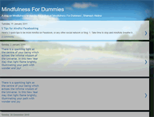 Tablet Screenshot of mindfulnessfordummies.blogspot.com