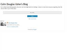 Tablet Screenshot of colinusher.blogspot.com