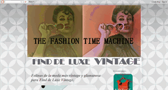 Desktop Screenshot of fashiontimemachine.blogspot.com