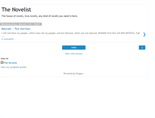 Tablet Screenshot of novelfreaks.blogspot.com