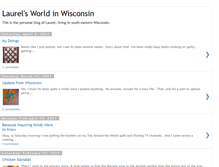 Tablet Screenshot of laurelsworldinwi.blogspot.com
