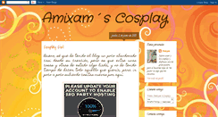 Desktop Screenshot of amixamscosplay.blogspot.com