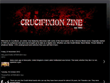 Tablet Screenshot of crucifixionzine.blogspot.com