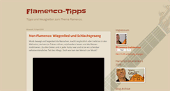 Desktop Screenshot of flamenco-tipps.blogspot.com