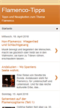Mobile Screenshot of flamenco-tipps.blogspot.com