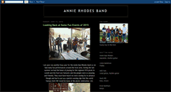 Desktop Screenshot of annierhodesband.blogspot.com