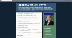 Desktop Screenshot of georgiawomenvote.blogspot.com