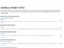 Tablet Screenshot of georgiawomenvote.blogspot.com