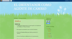 Desktop Screenshot of elorientadorcomoagentedecambio.blogspot.com