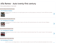 Tablet Screenshot of alfaromeo-autotwenty-firstcentury.blogspot.com