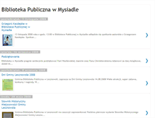 Tablet Screenshot of biblioteka-mysiadlo.blogspot.com