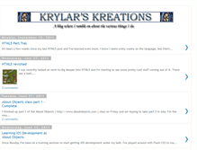 Tablet Screenshot of krylarskreations.blogspot.com