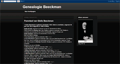 Desktop Screenshot of genebeeck.blogspot.com