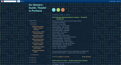 Desktop Screenshot of gogeezersguidetheaterinportland.blogspot.com