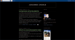 Desktop Screenshot of johannescronje.blogspot.com