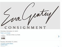 Tablet Screenshot of evagentryconsignment.blogspot.com