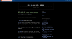 Desktop Screenshot of ironmaiden2008.blogspot.com