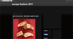 Desktop Screenshot of europefashion2011.blogspot.com