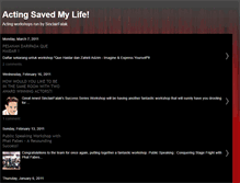 Tablet Screenshot of actingsavedmylife.blogspot.com