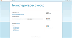 Desktop Screenshot of fromtheperspectiveofp.blogspot.com