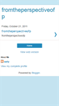 Mobile Screenshot of fromtheperspectiveofp.blogspot.com