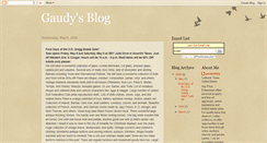 Desktop Screenshot of gaudysblog.blogspot.com