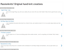 Tablet Screenshot of passionknitscreations.blogspot.com