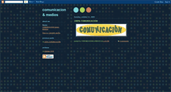 Desktop Screenshot of comunicacionymedios.blogspot.com