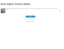 Tablet Screenshot of anion-organic-sanitary-napkin.blogspot.com