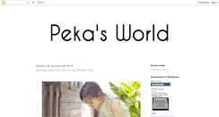 Desktop Screenshot of pekasworld.blogspot.com