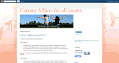 Desktop Screenshot of currentaffairsforallexams.blogspot.com