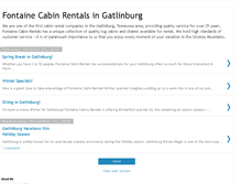 Tablet Screenshot of cabinrentalsbyfontaine.blogspot.com