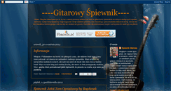 Desktop Screenshot of gitarowy-spiewnik.blogspot.com
