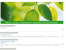 Tablet Screenshot of bealls-hill-garden.blogspot.com
