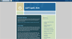 Desktop Screenshot of cantspelldvm.blogspot.com