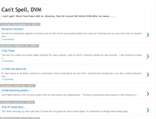 Tablet Screenshot of cantspelldvm.blogspot.com