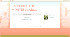 Desktop Screenshot of montesclarosdeverdad.blogspot.com