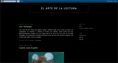 Desktop Screenshot of elartedelalectura.blogspot.com