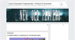 Desktop Screenshot of newoldplayers.blogspot.com