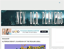 Tablet Screenshot of newoldplayers.blogspot.com