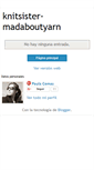 Mobile Screenshot of knitsister-madaboutyarn.blogspot.com