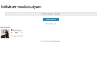 Tablet Screenshot of knitsister-madaboutyarn.blogspot.com